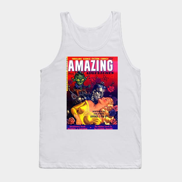 Amazing Adventures No. 4 Tank Top by Public Domain Comics